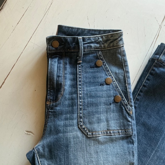 Driftwood Farrah Melrose high rise stretch Flare Jeans Size 28 - Picture 9 of 11